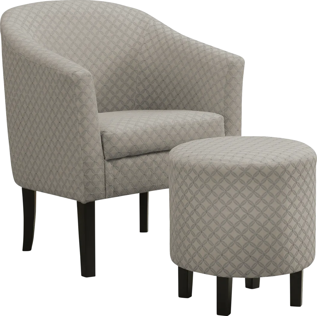 Belcaro Light Gray Accent Chair - Thumbnail - Image 1
