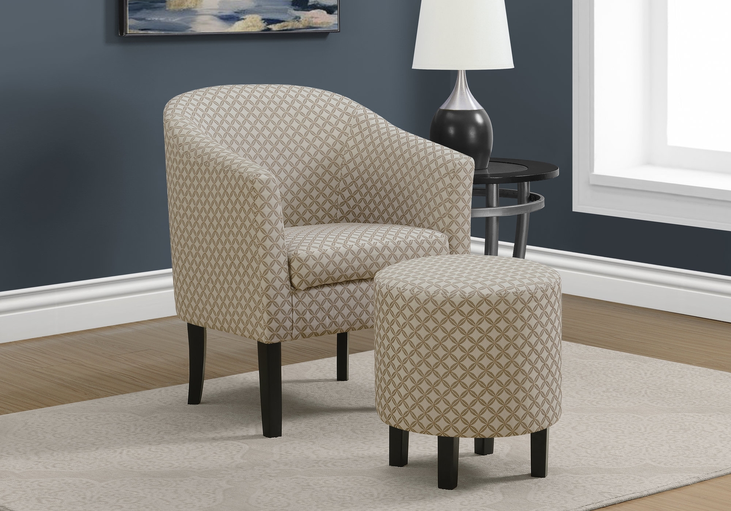 Belcaro Taupe Accent Chair - Thumbnail - Image 2