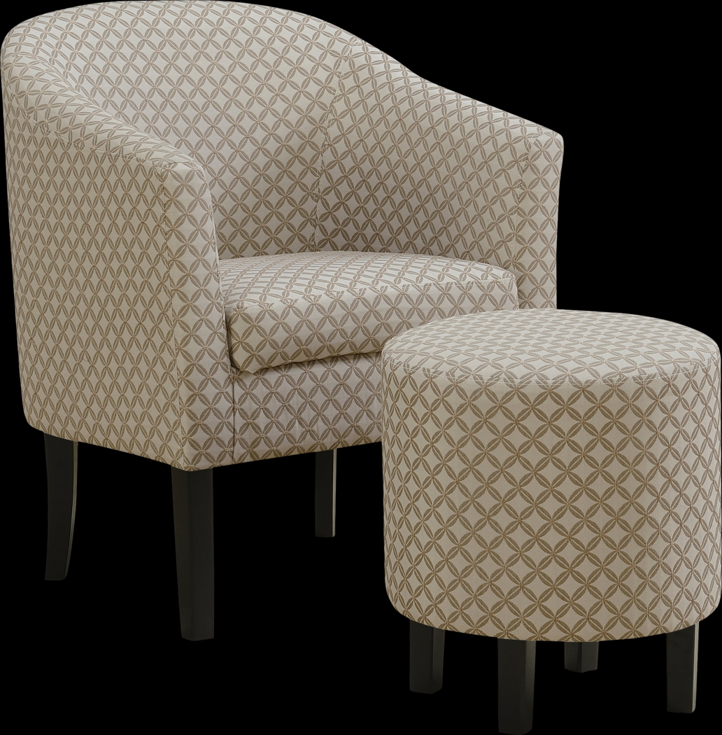 Belcaro Taupe Accent Chair - Thumbnail - Image 1