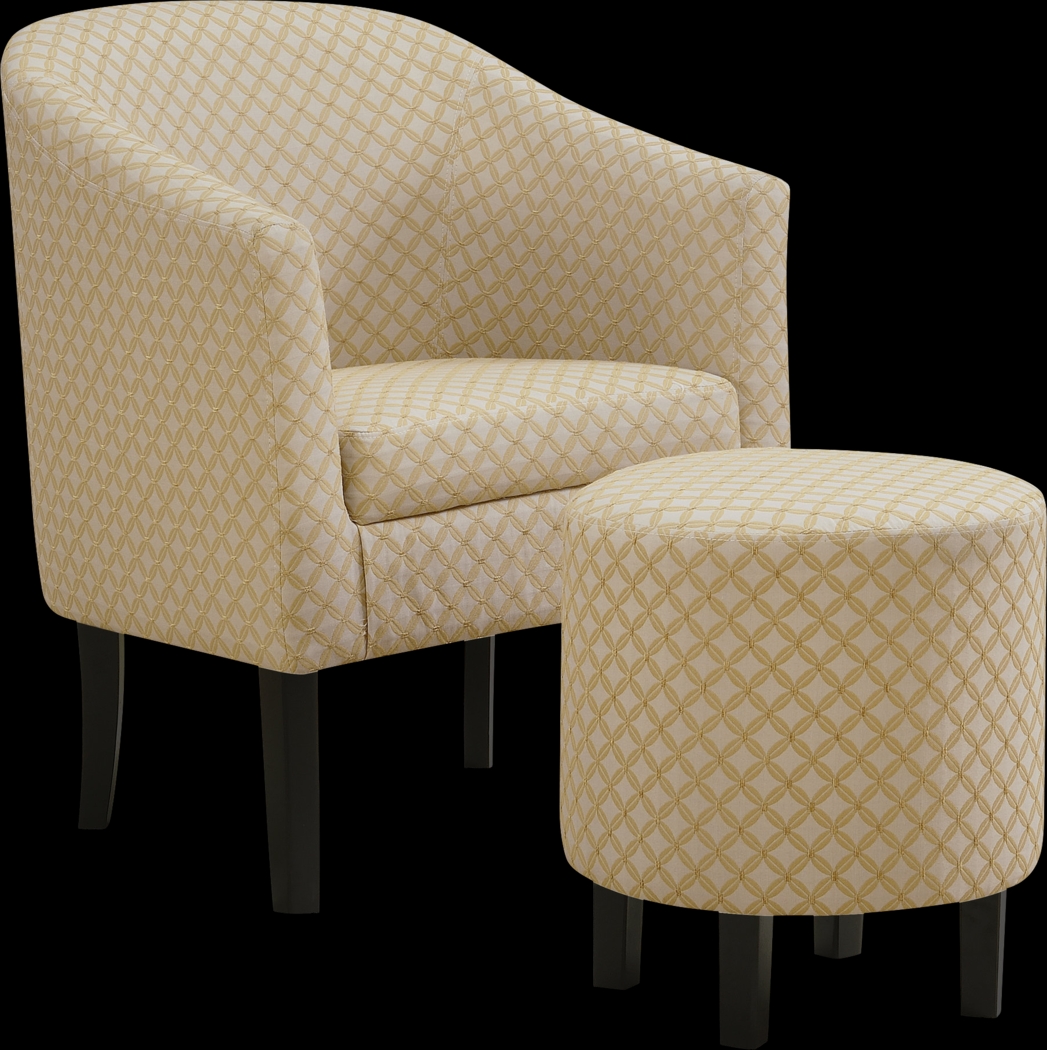 Belcaro Yellow Accent Chair - Thumbnail - Image 1