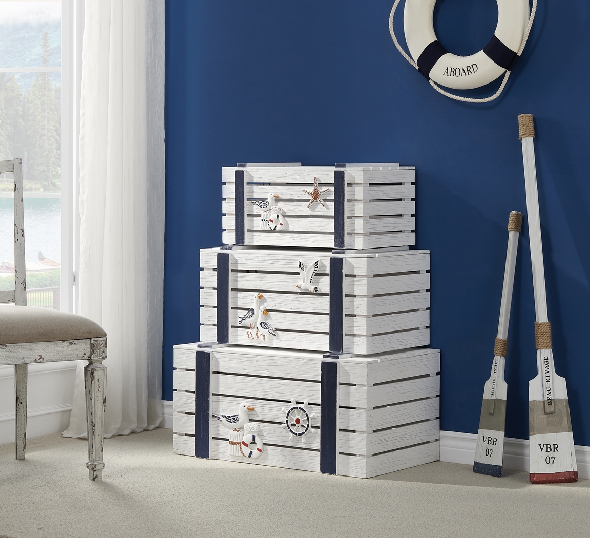 Belcher White Nesting Trunks, Set of 3 - Thumbnail - Image 8