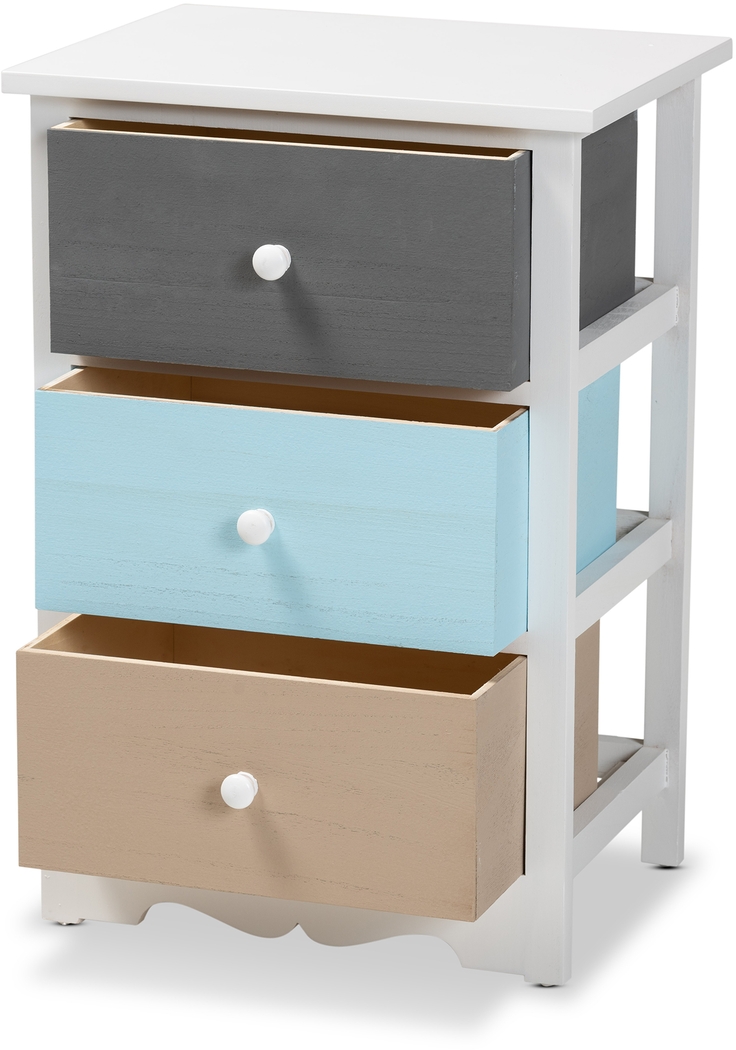 Belclaire White Nightstand - Thumbnail - Image 2