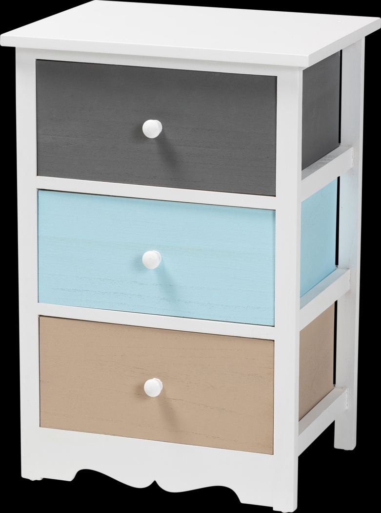 Belclaire White Nightstand - Thumbnail - Image 1