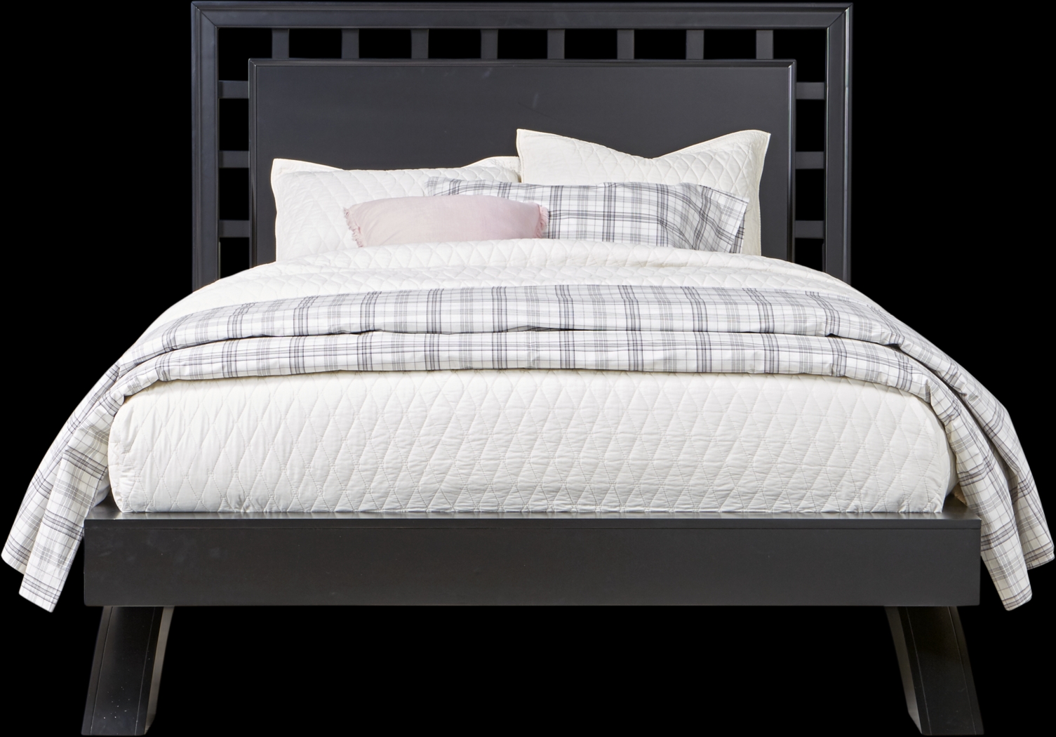 Belcourt Black 3 Pc King Lattice Arch Bed - Thumbnail - Image 1