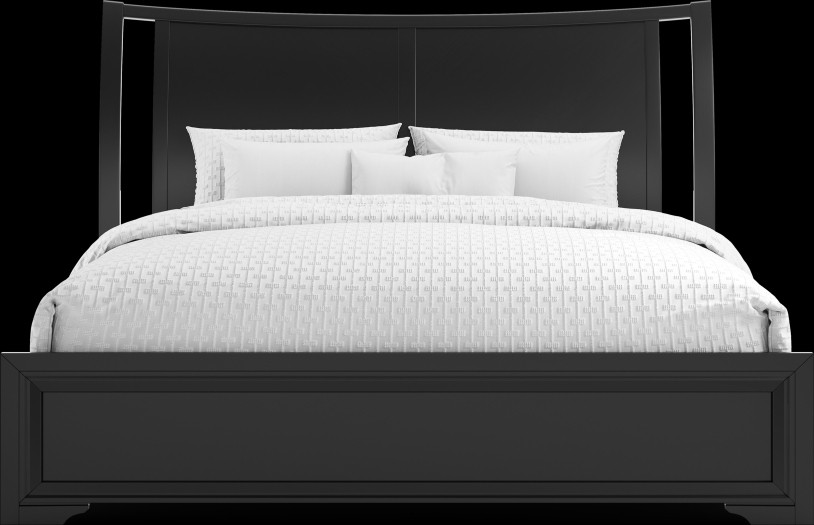 Belcourt Black 5 Pc King Sleigh Bedroom - Thumbnail - Image 3