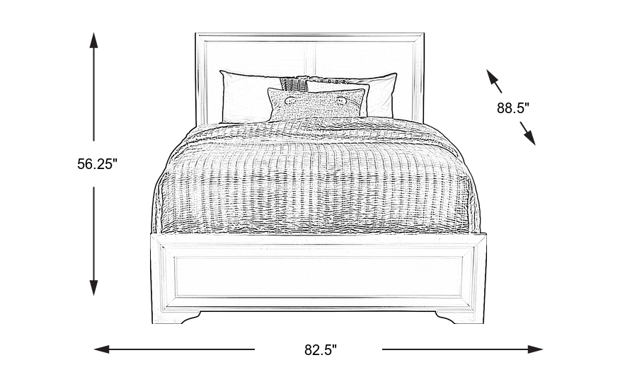 Dimension Image. Please refer to the Dimension Tab on this page for dimension details.