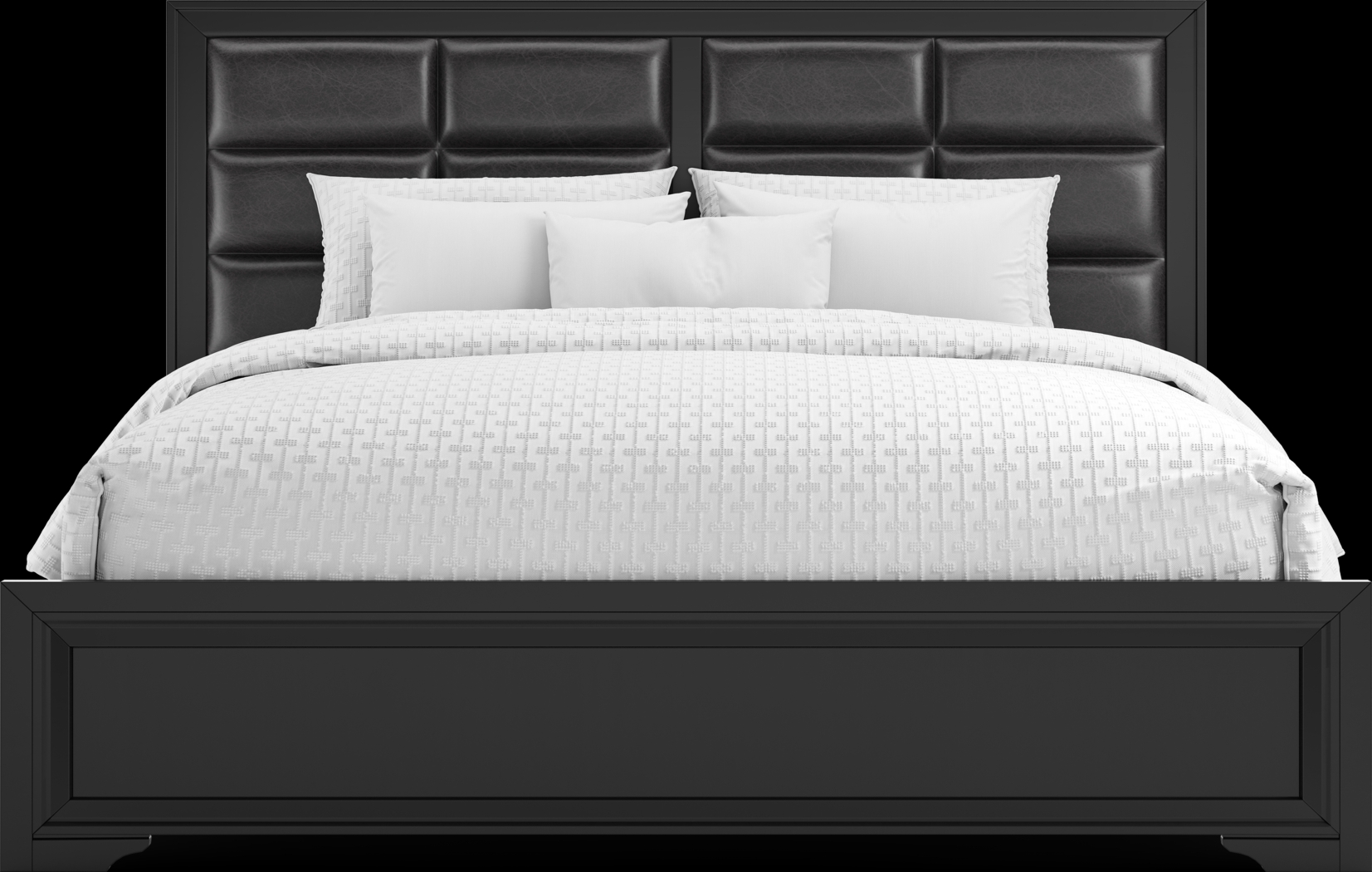 Belcourt Black 5 Pc King Upholstered Bedroom - Thumbnail - Image 3