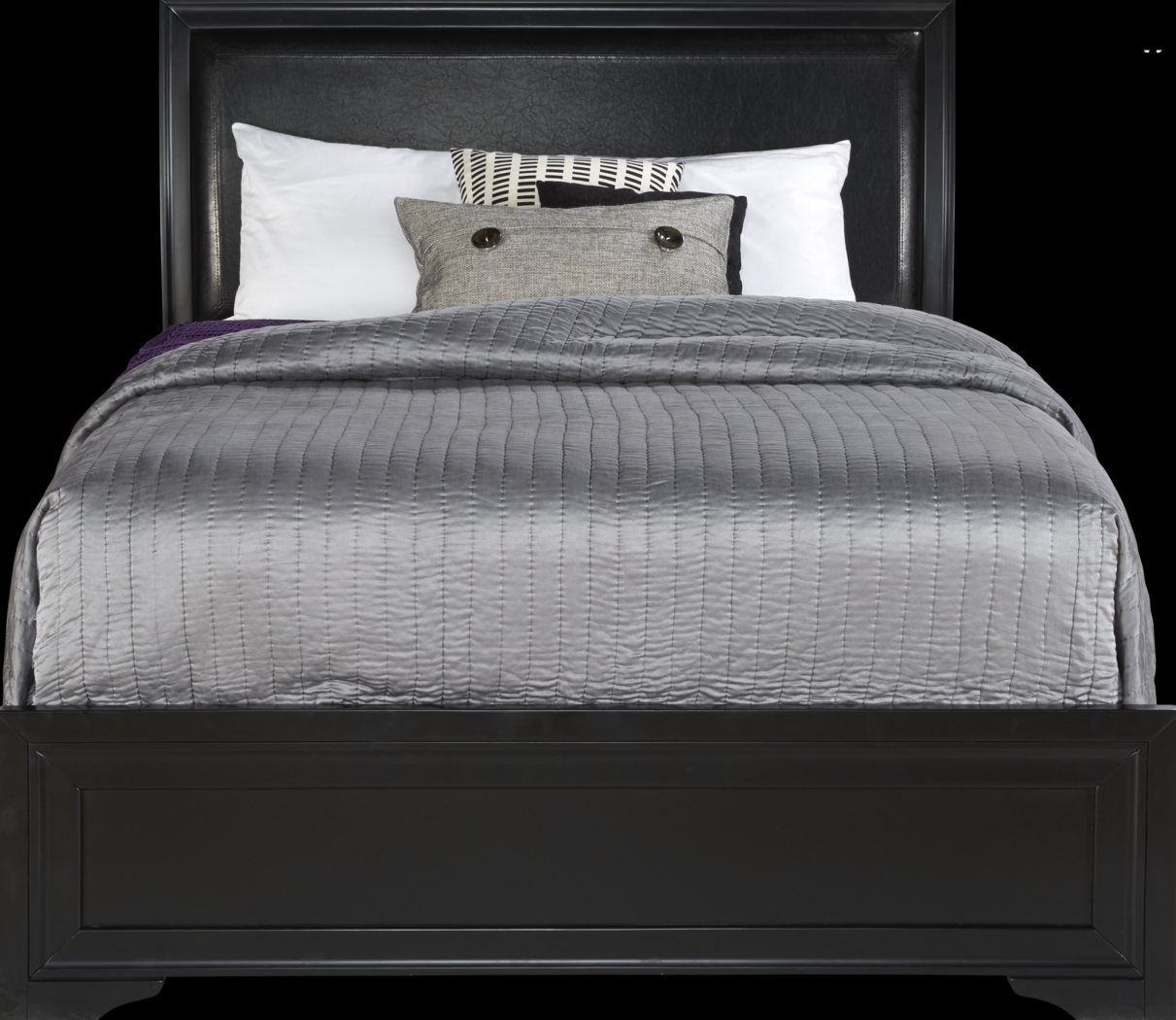 Belcourt Black 5 Pc King Upholstered Bedroom - Thumbnail - Image 2