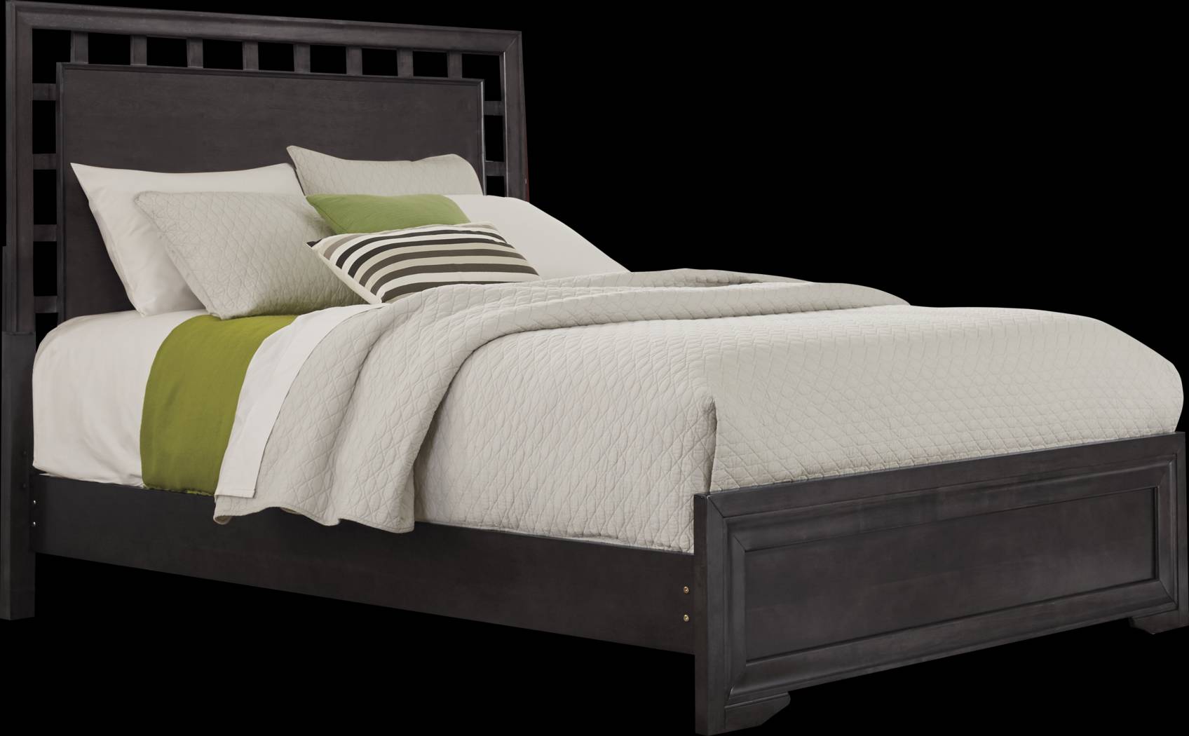 Belcourt Black 5 Pc Queen Lattice Bedroom - Thumbnail - Image 4