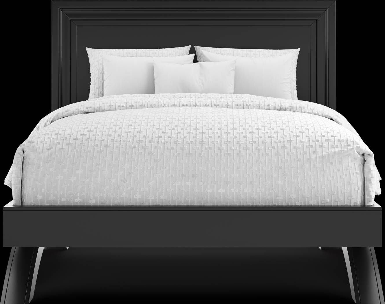 Belcourt Black 7 Pc Queen Panel Arch Bedroom - Thumbnail - Image 3