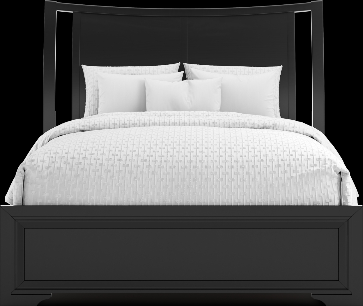 Belcourt Black 7 Pc Queen Sleigh Bedroom - Thumbnail - Image 3