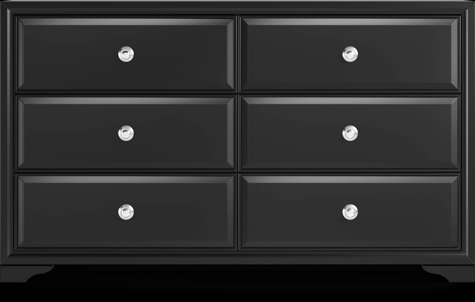 Belcourt Black 7 Pc King Upholstered Sleigh Arch Bedroom - Thumbnail - Image 6