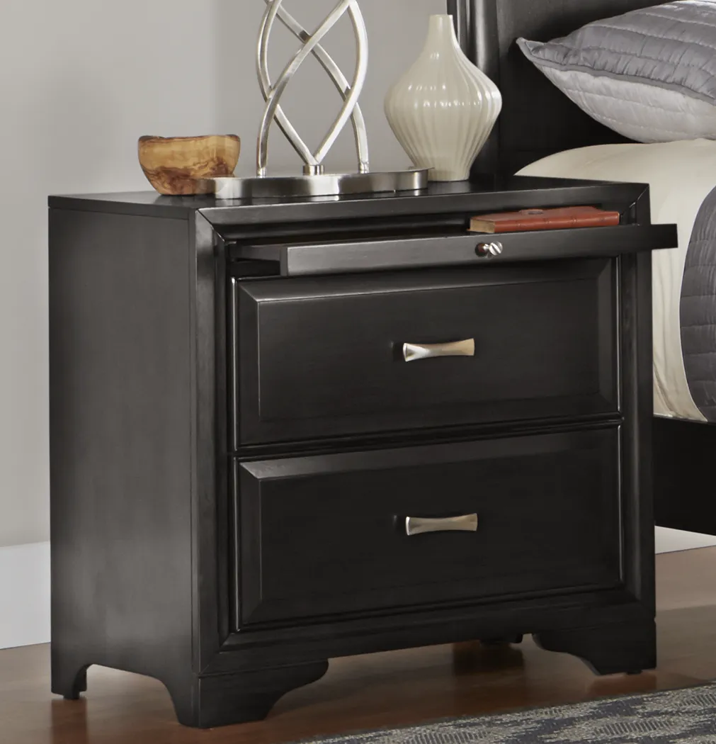 Belcourt Black 8 Pc King Lattice Bedroom - Image 18