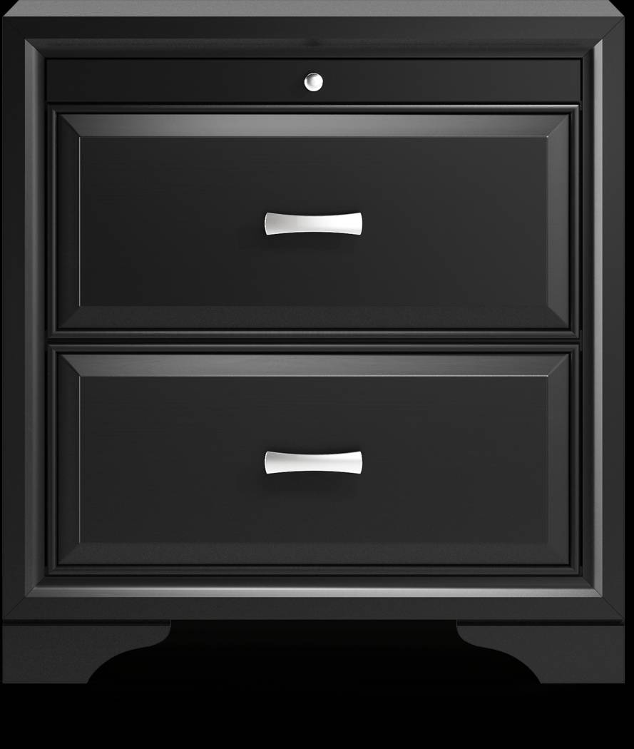 Belcourt Black 7 Pc Queen Sleigh Bedroom - Thumbnail - Image 10