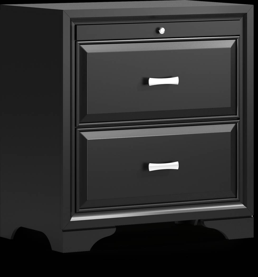 Belcourt Black 7 Pc Queen Sleigh Bedroom - Thumbnail - Image 12