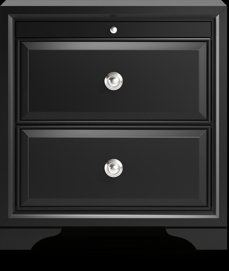 Belcourt Black 7 Pc Queen Sleigh Bedroom - Thumbnail - Image 9