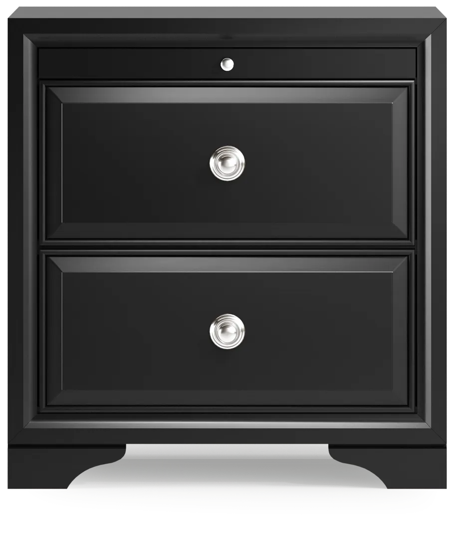 black nightstand