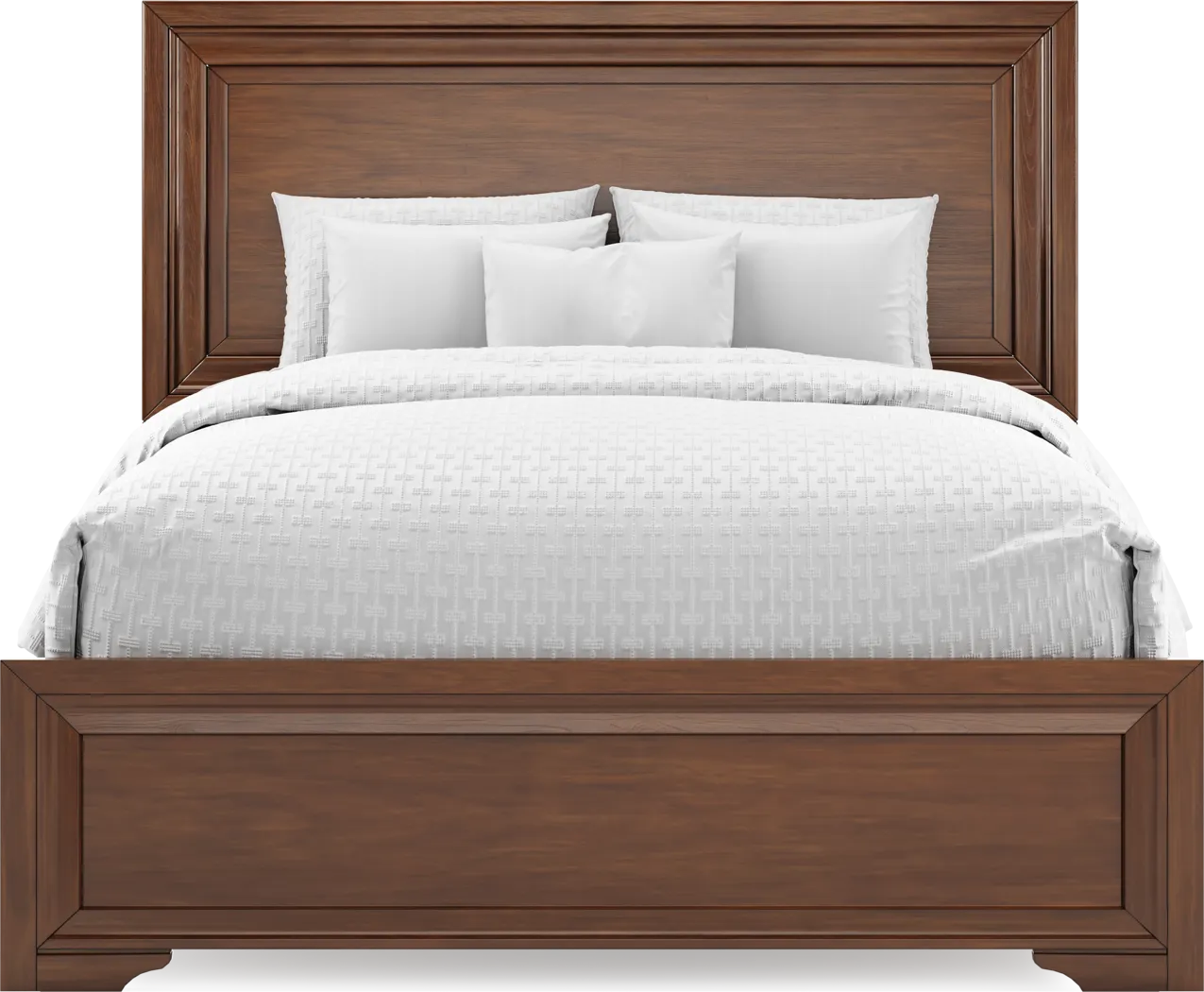 Belcourt Brown Cherry 7 Pc Queen Panel Bedroom - Thumbnail - Image 4