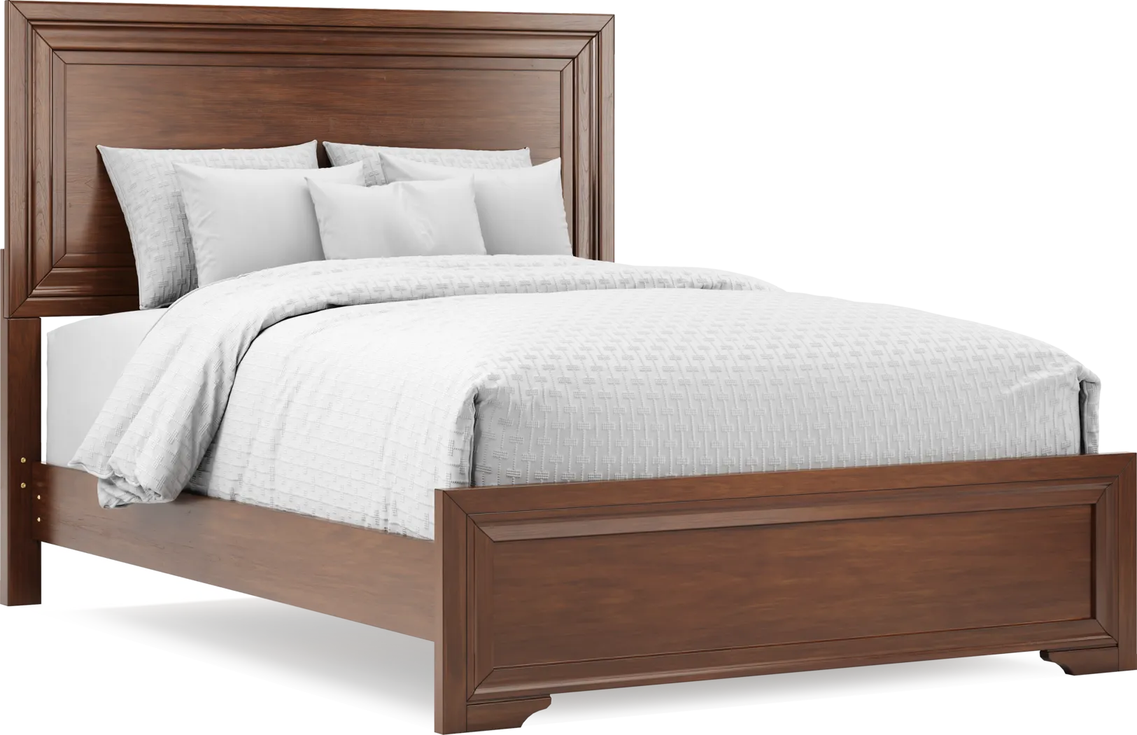 Belcourt Brown Cherry 7 Pc Queen Panel Bedroom - Thumbnail - Image 3