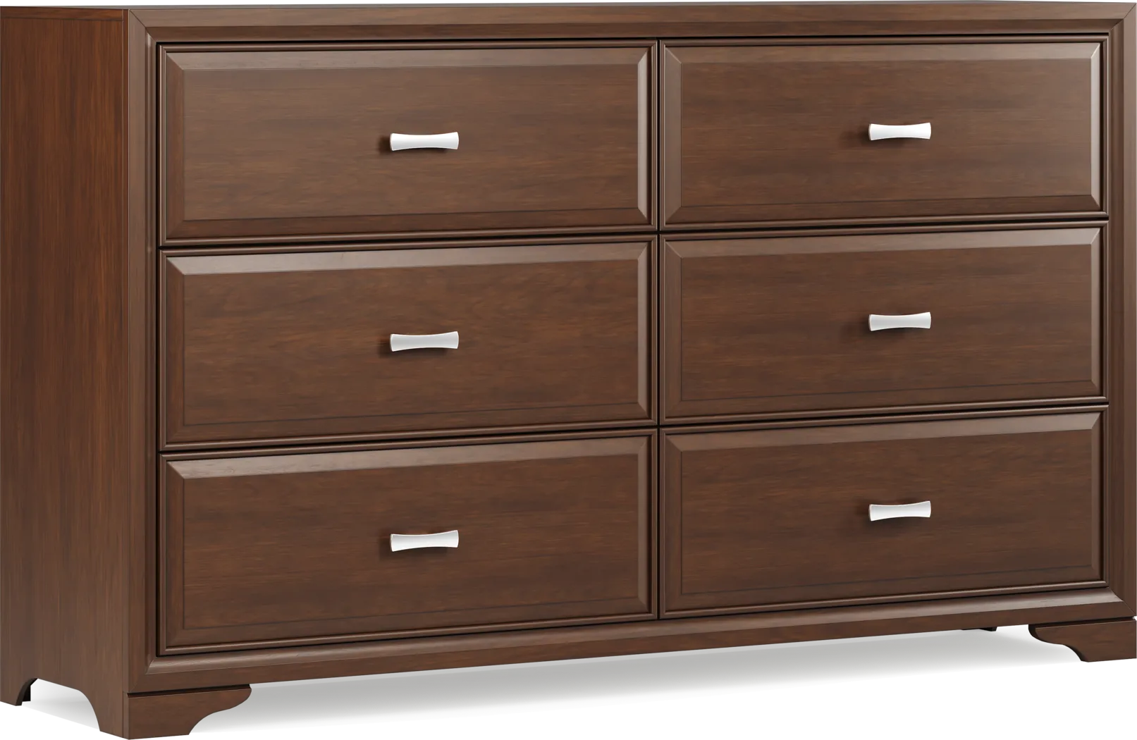 Belcourt Brown Cherry Finish 5 Pc King Lattice Bedroom - Thumbnail - Image 8
