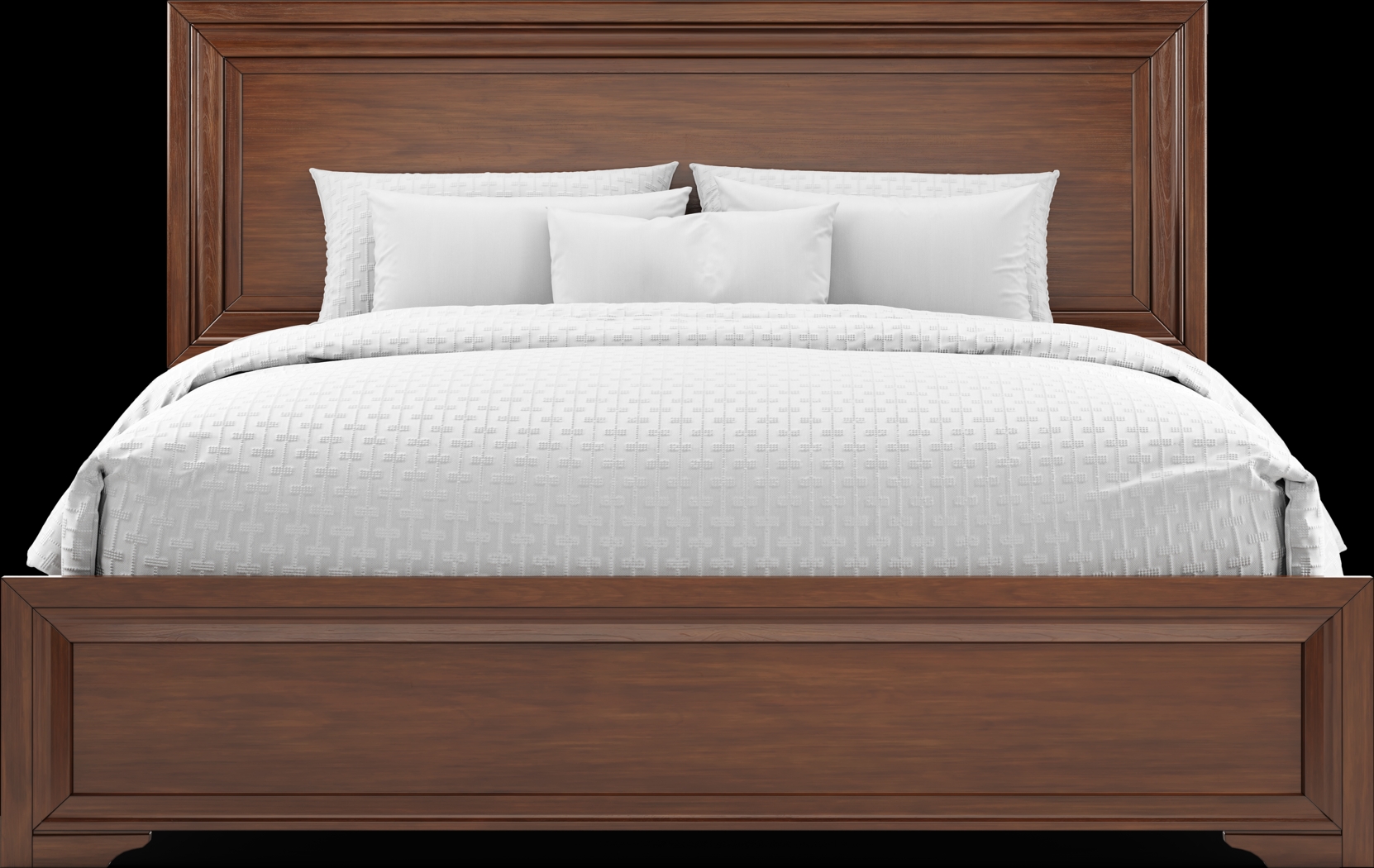 Belcourt Brown Cherry 5 Pc King Panel Bedroom - Thumbnail - Image 4