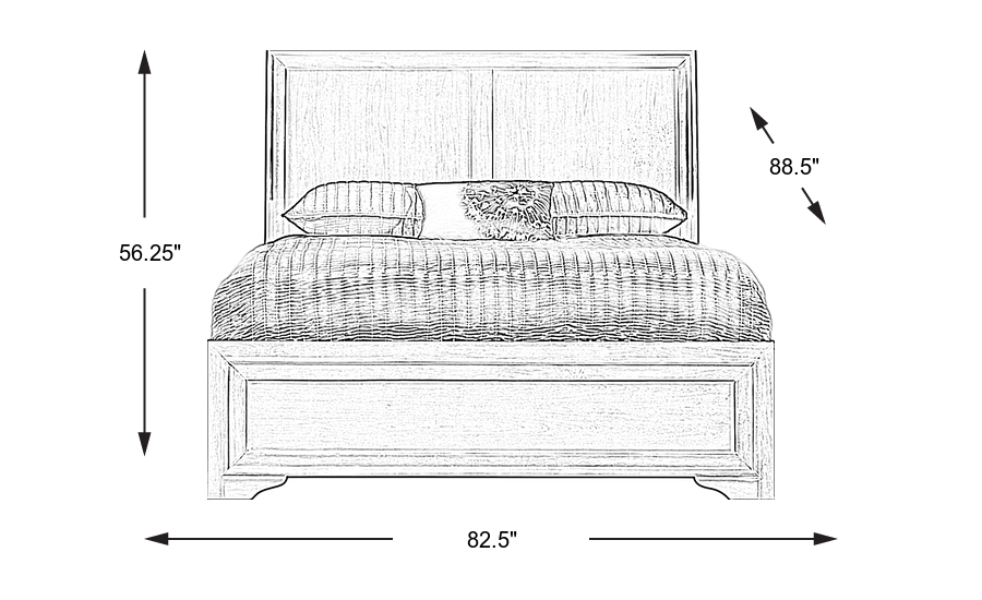 Dimension Image. Please refer to the Dimension Tab on this page for dimension details.