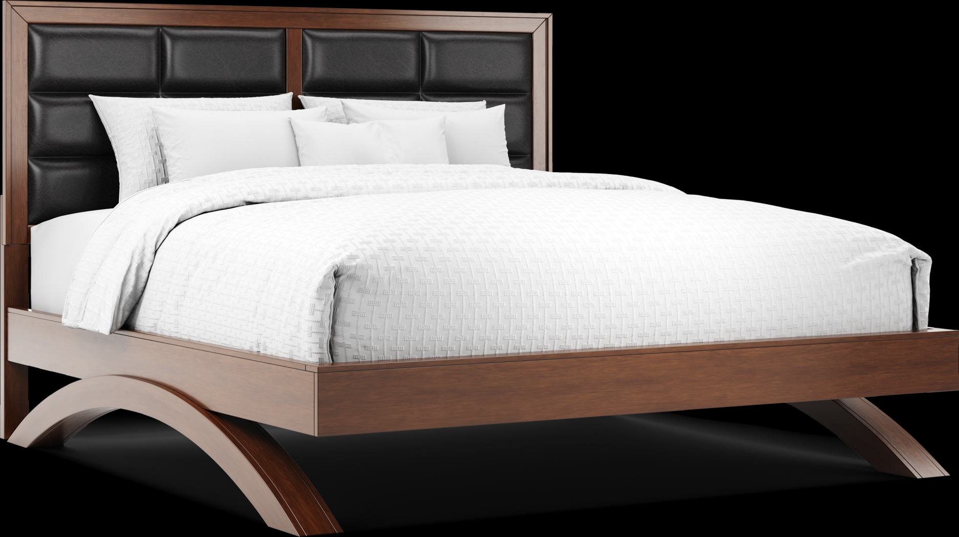 Belcourt Cherry 7 Pc King Platform Bedroom - Thumbnail - Image 2