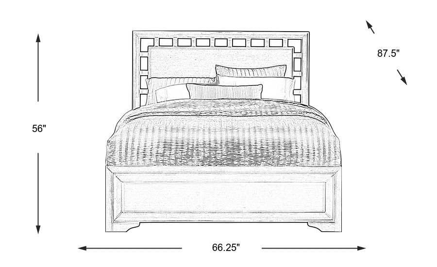 Dimension Image. Please refer to the Dimension Tab on this page for dimension details.