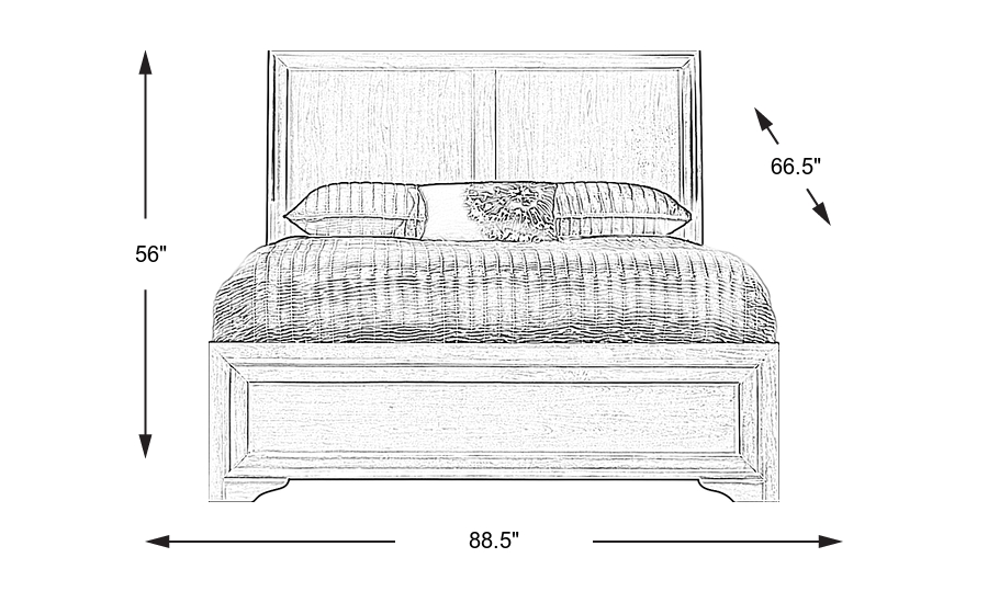Dimension Image. Please refer to the Dimension Tab on this page for dimension details.