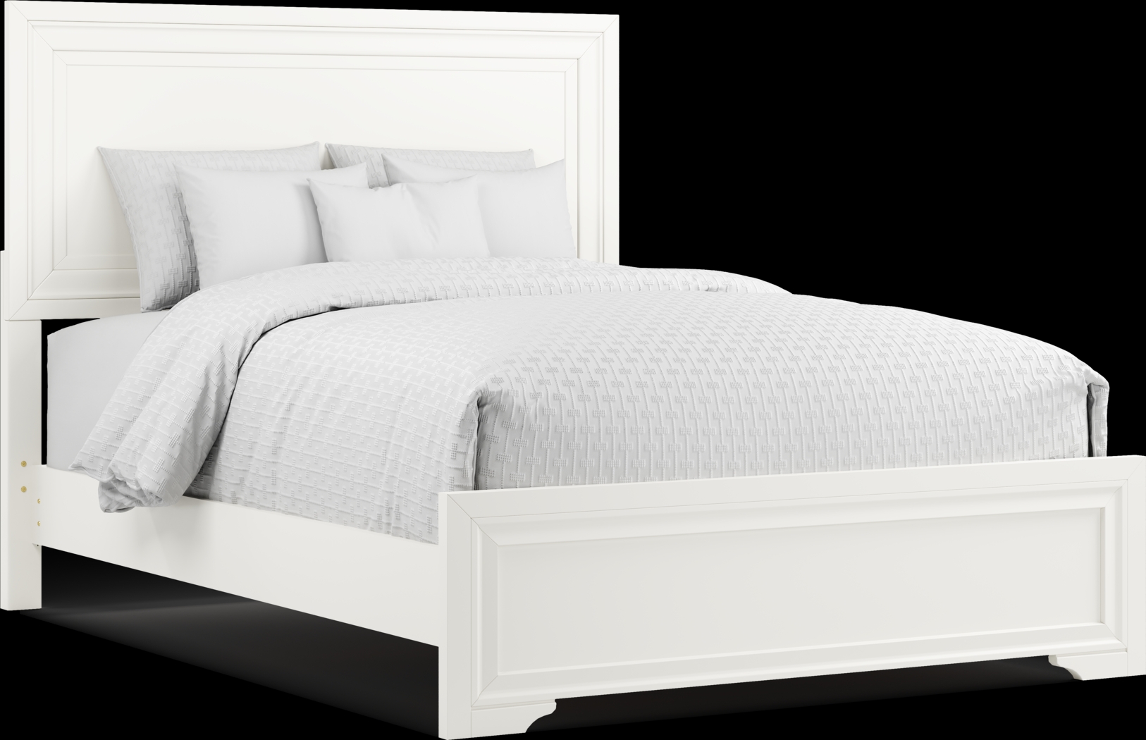 Belcourt White 8 Pc King Panel Bedroom - Thumbnail - Image 2