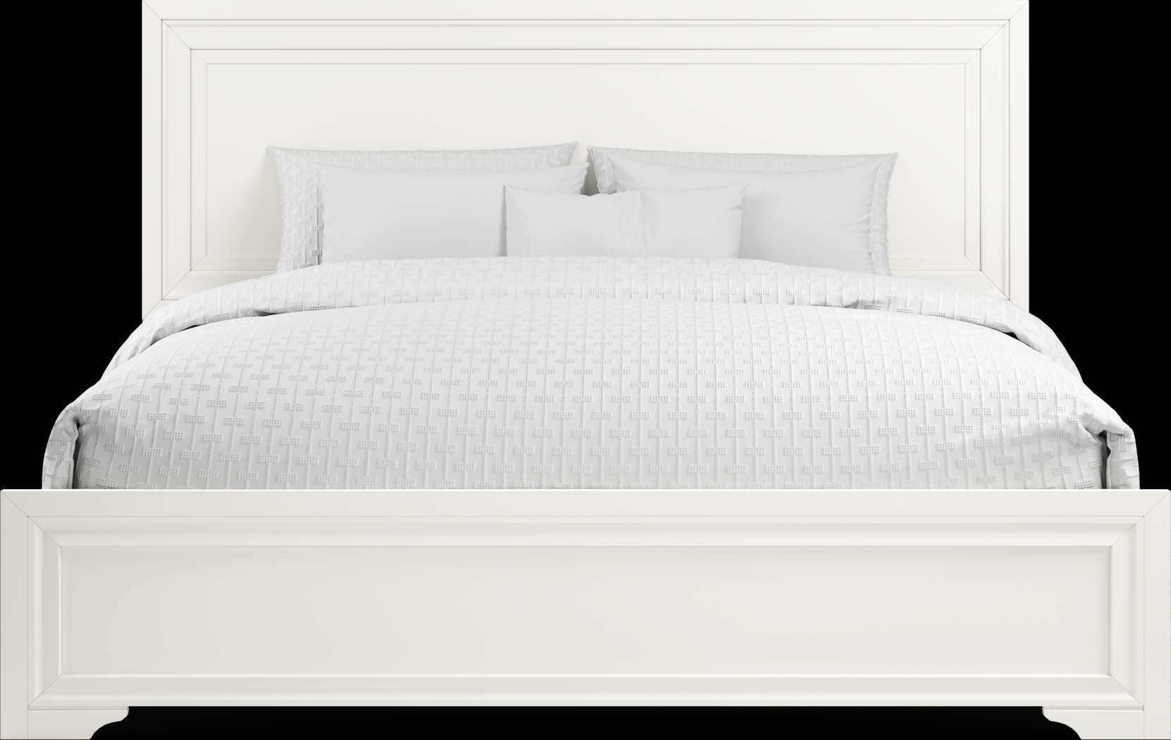 Belcourt White 5 Pc King Panel Bedroom - Thumbnail - Image 3