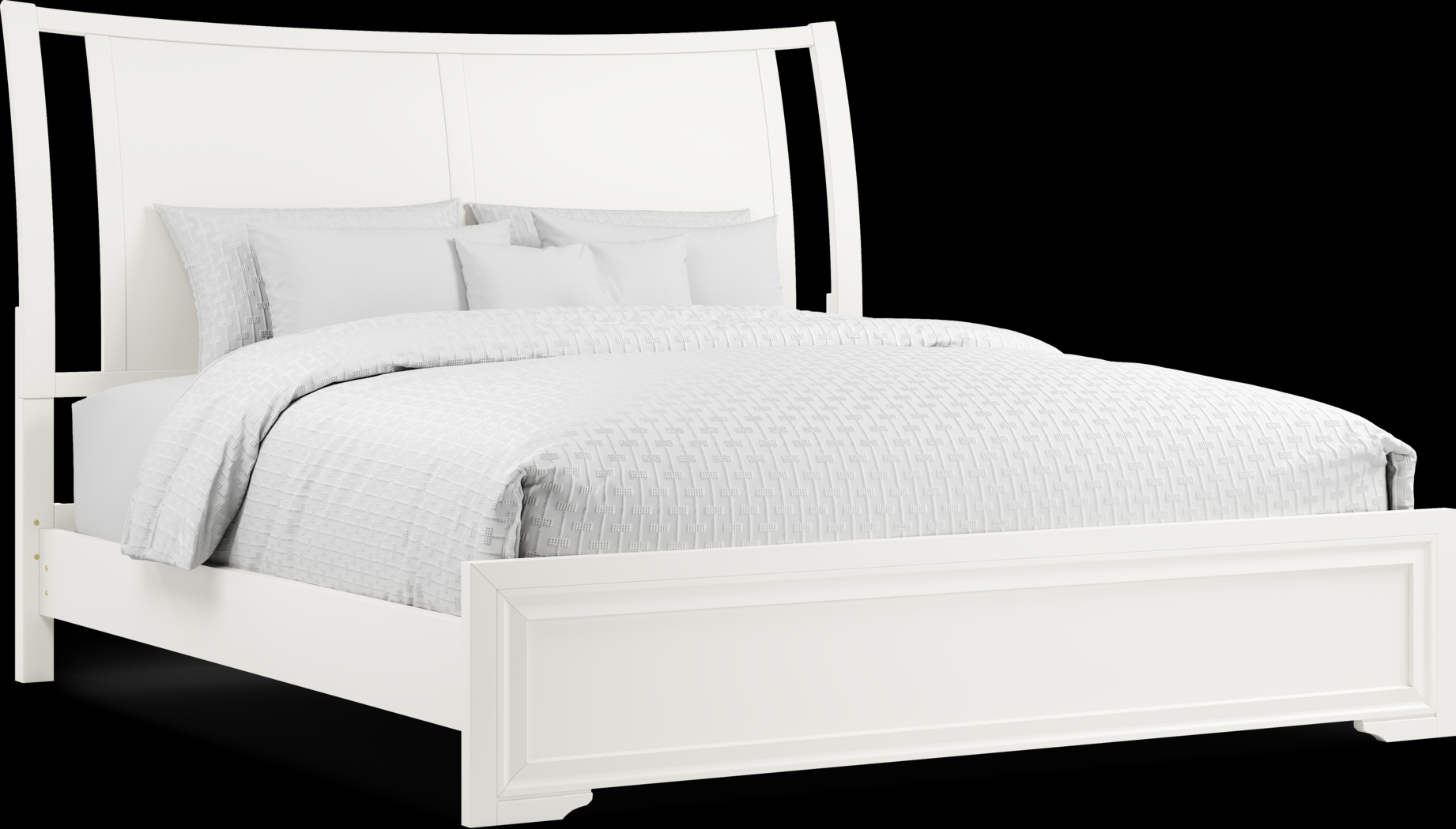 Belcourt White 7 Pc King Sleigh Bedroom - Thumbnail - Image 2
