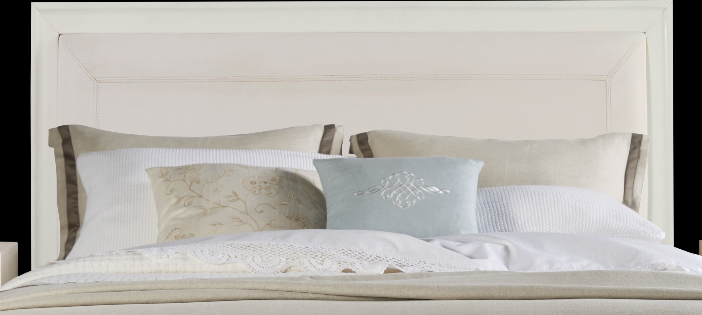 Belcourt White 5 Pc King Panel Bedroom - Thumbnail - Image 5