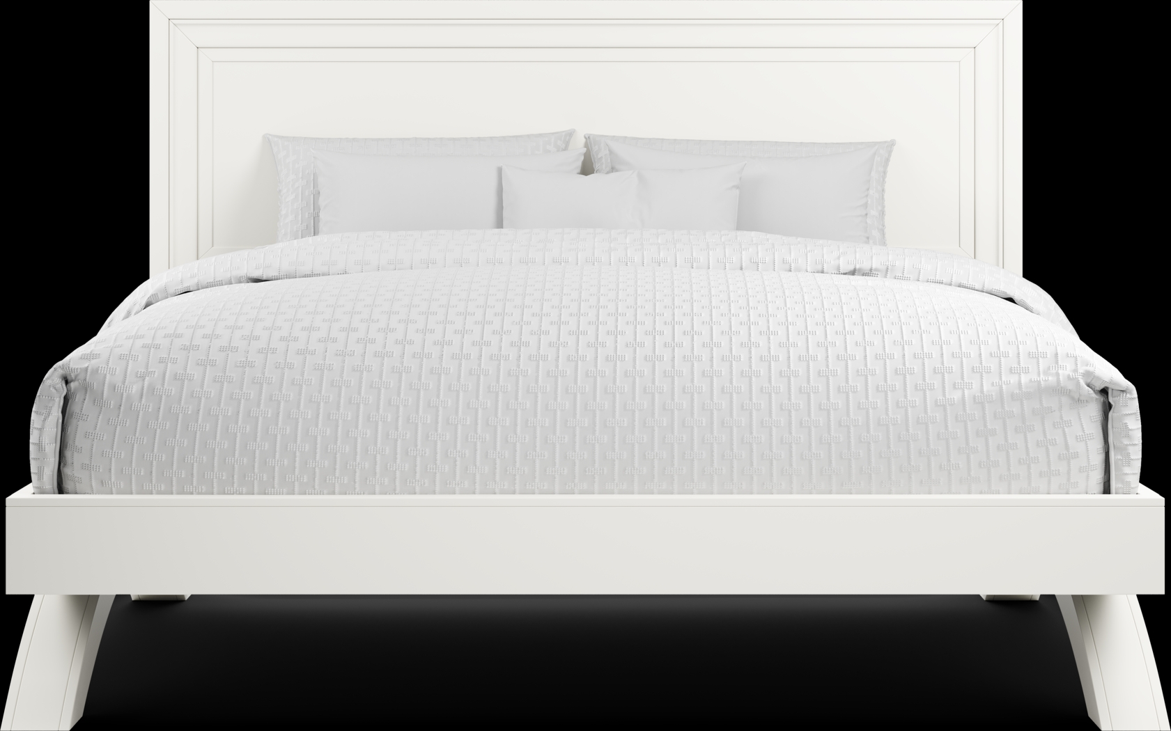 Belcourt White 5 Pc Queen Panel Bedroom - Thumbnail - Image 3