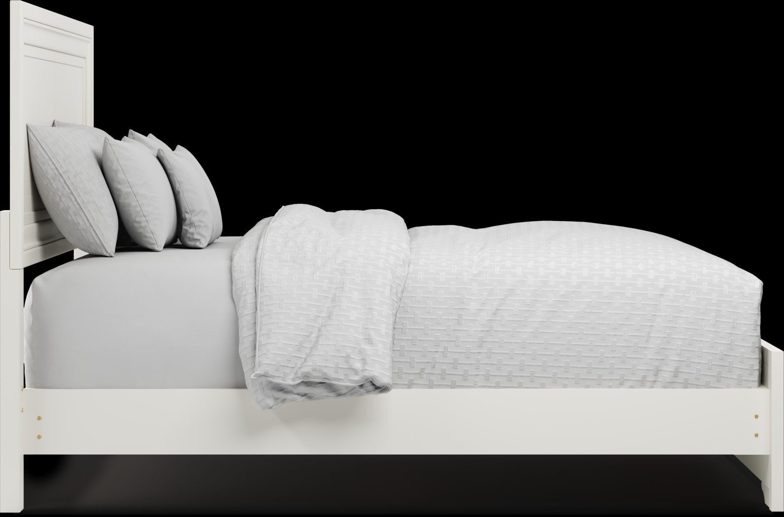 Belcourt White 5 Pc Queen Panel Bedroom - Thumbnail - Image 4