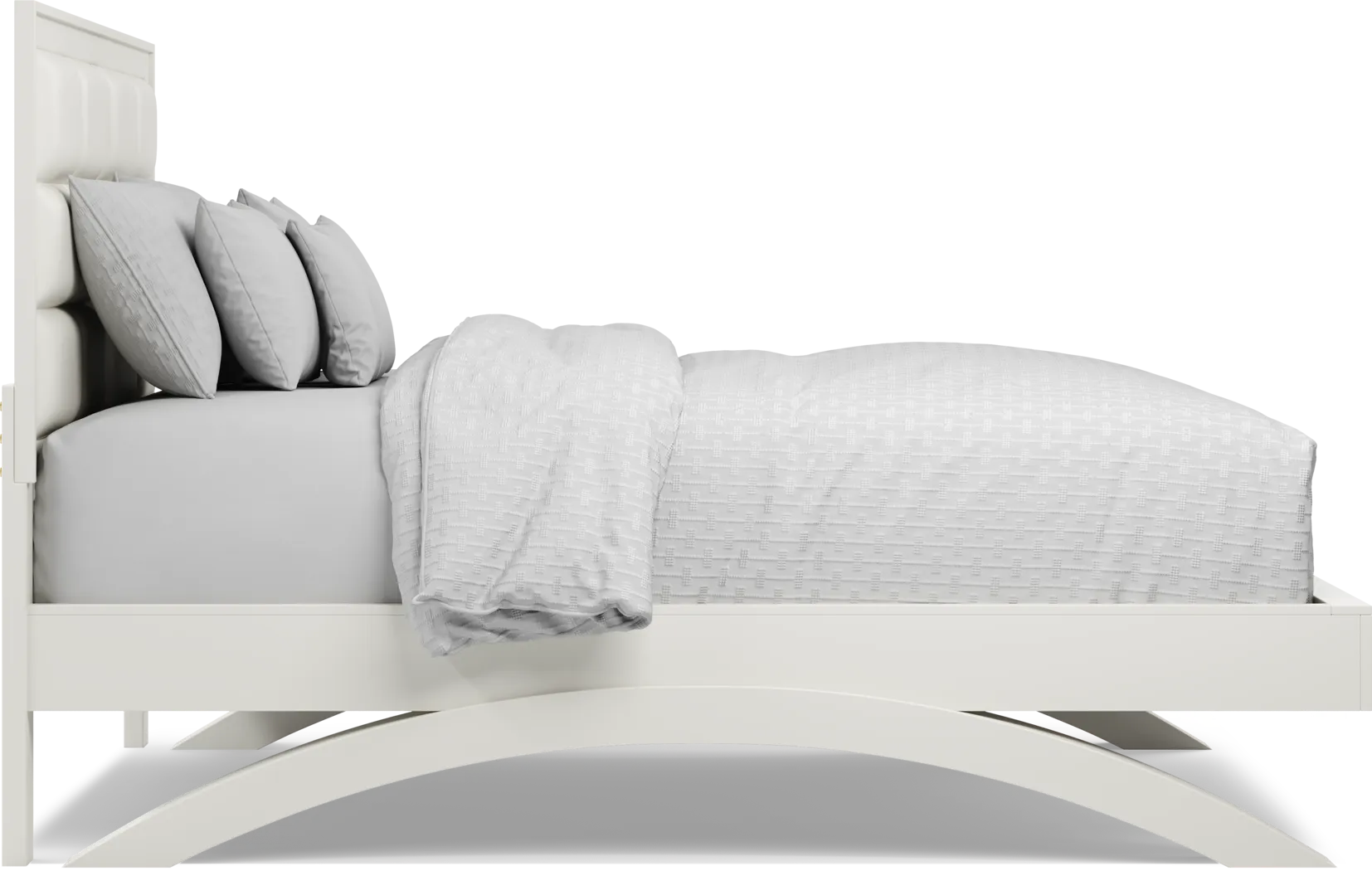 Belcourt White 7 Pc Queen Platform Bedroom - Thumbnail - Image 4