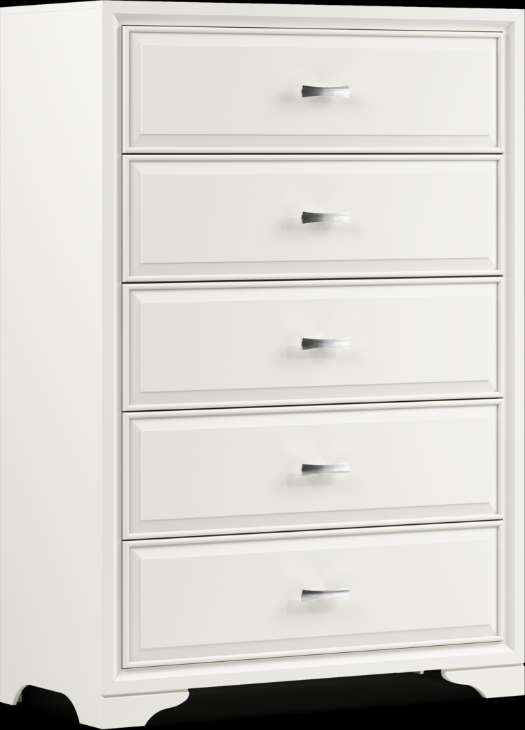 Belcourt White 8 Pc King Panel Bedroom - Thumbnail - Image 16