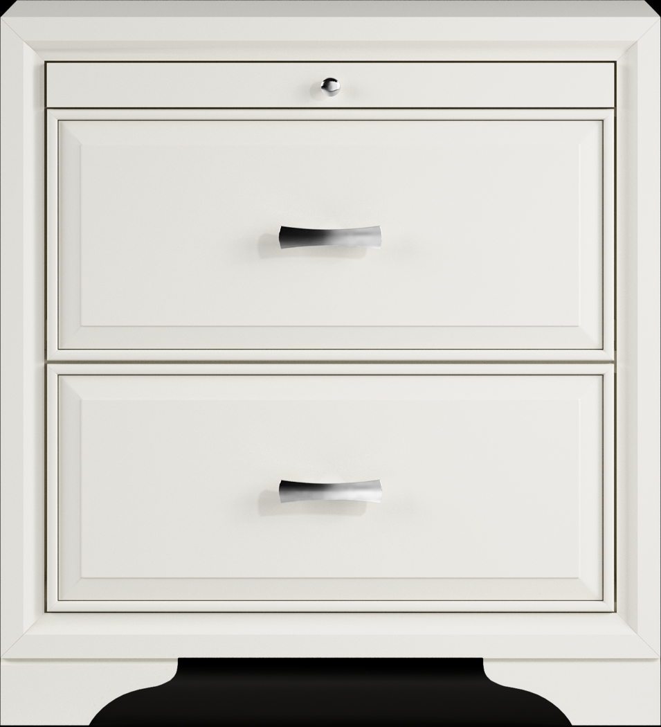 Belcourt White Nightstand - Thumbnail - Image 2
