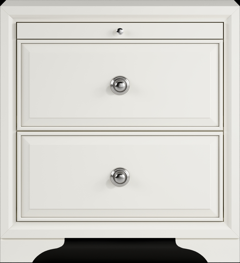 Belcourt White Nightstand - Thumbnail - Image 1