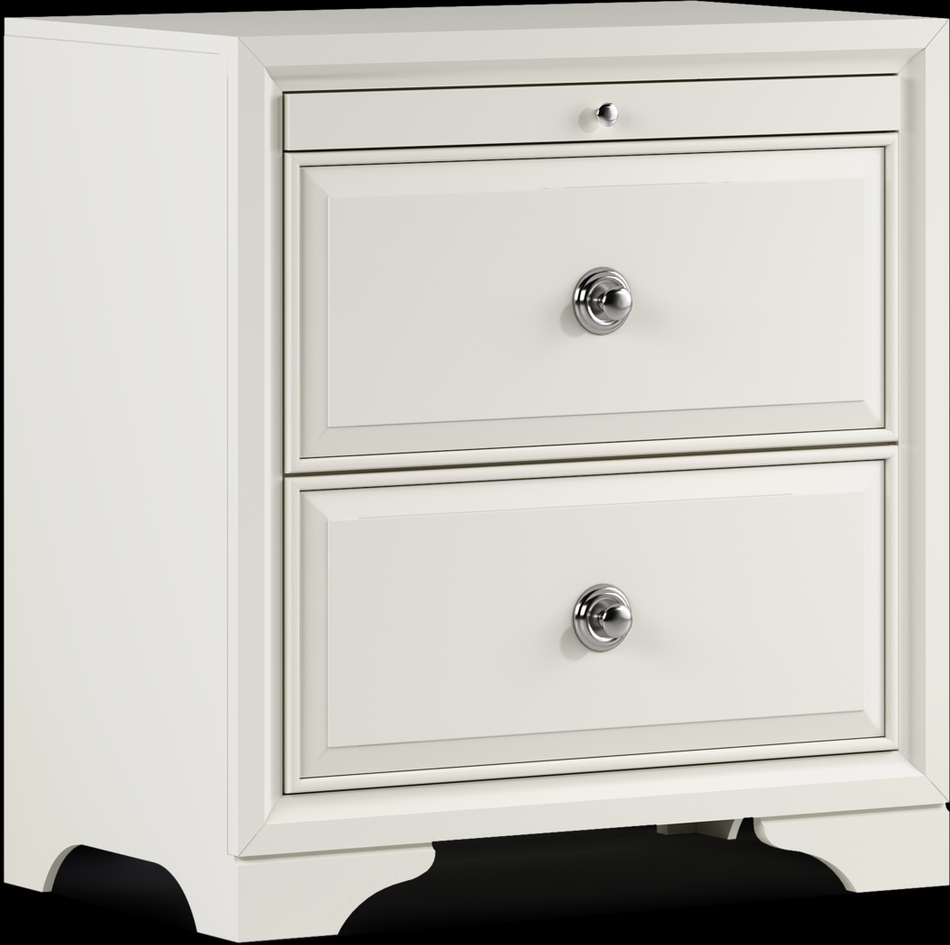 Belcourt White 8 Pc King Panel Bedroom - Thumbnail - Image 19