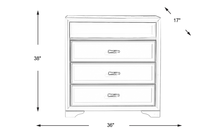 Dimension Image. Please refer to the Dimension Tab on this page for dimension details.