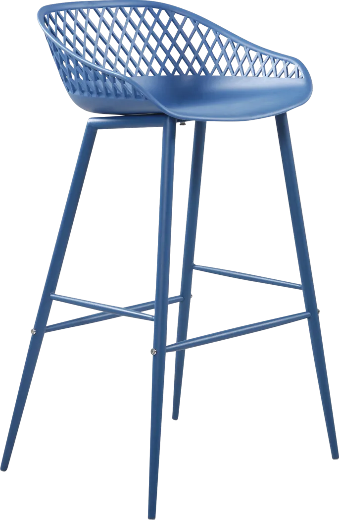 Belcross Blue Outdoor Barstool - Thumbnail - Image 4
