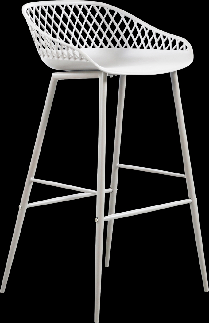 Belcross White Outdoor Barstool, Set of 2 - Thumbnail - Image 2