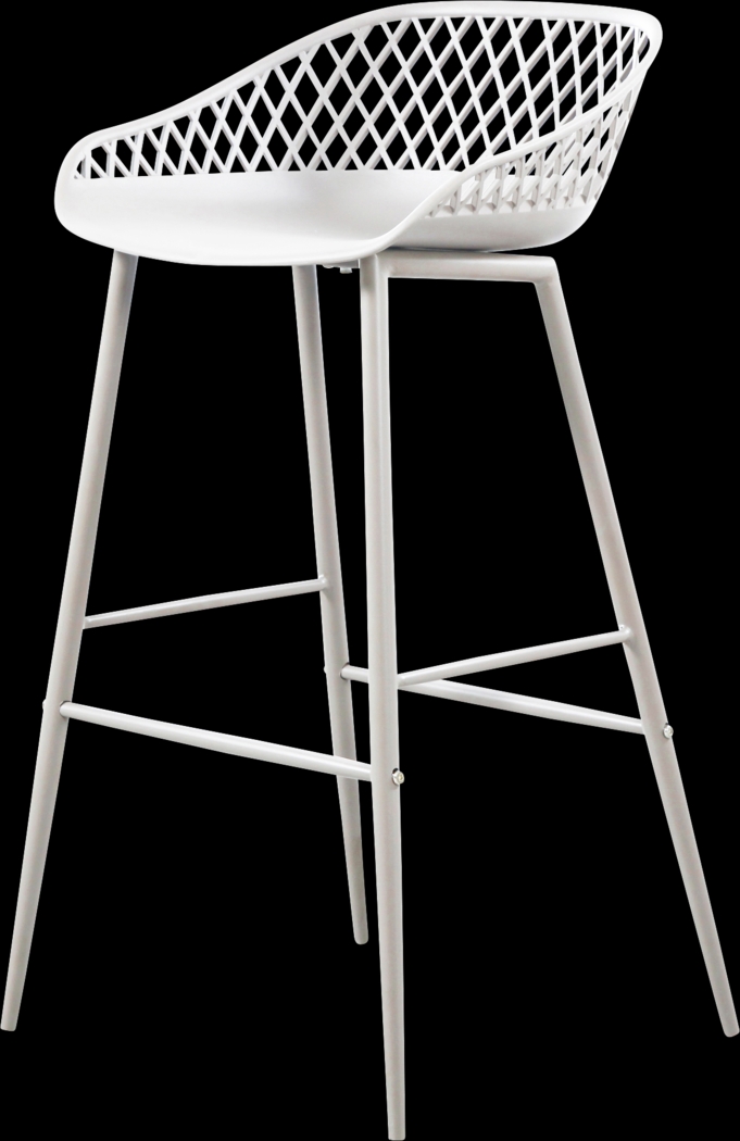 Belcross White Outdoor Barstool, Set of 2 - Thumbnail - Image 3
