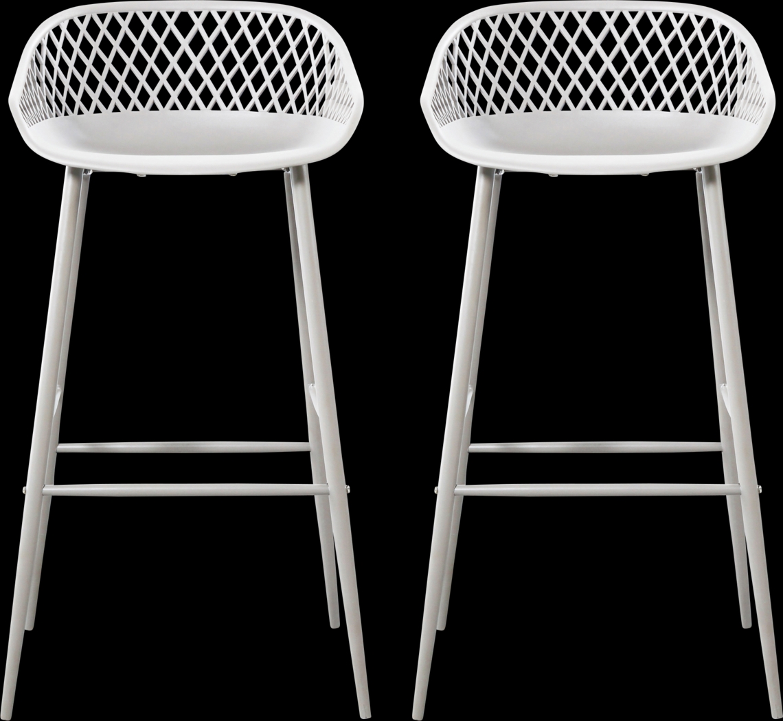 Belcross White Outdoor Barstool, Set of 2 - Thumbnail - Image 1