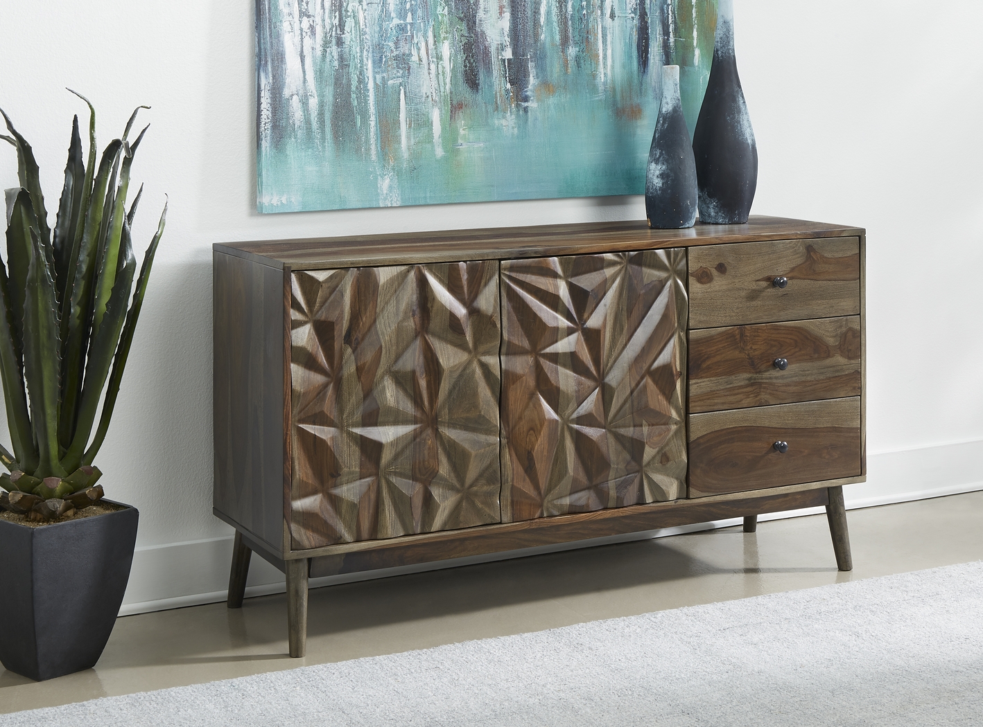 Beldart Brown Credenza - Thumbnail - Image 6