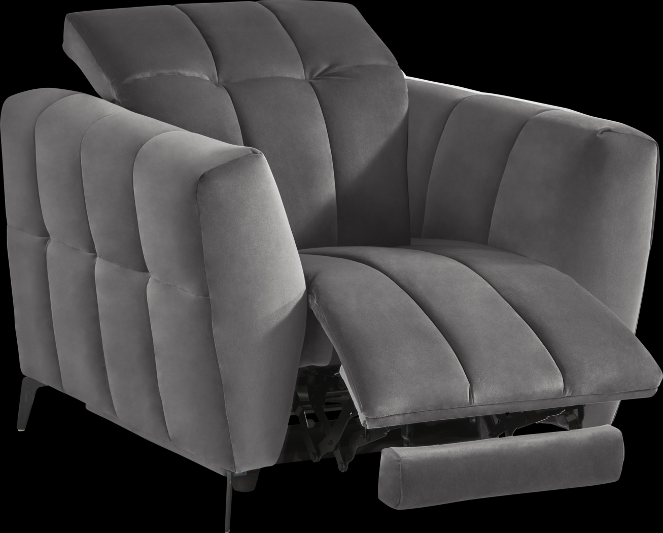 Belden Place Gray Dual Power Recliner - Thumbnail - Image 1
