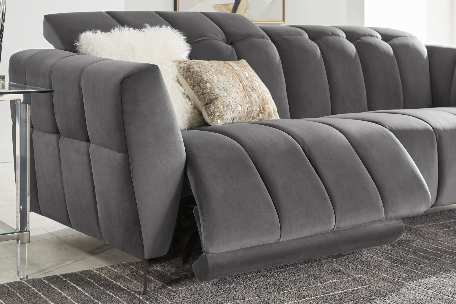 Belden Place Gray 2 Pc Dual Power Reclining Living Room - Thumbnail - Image 5