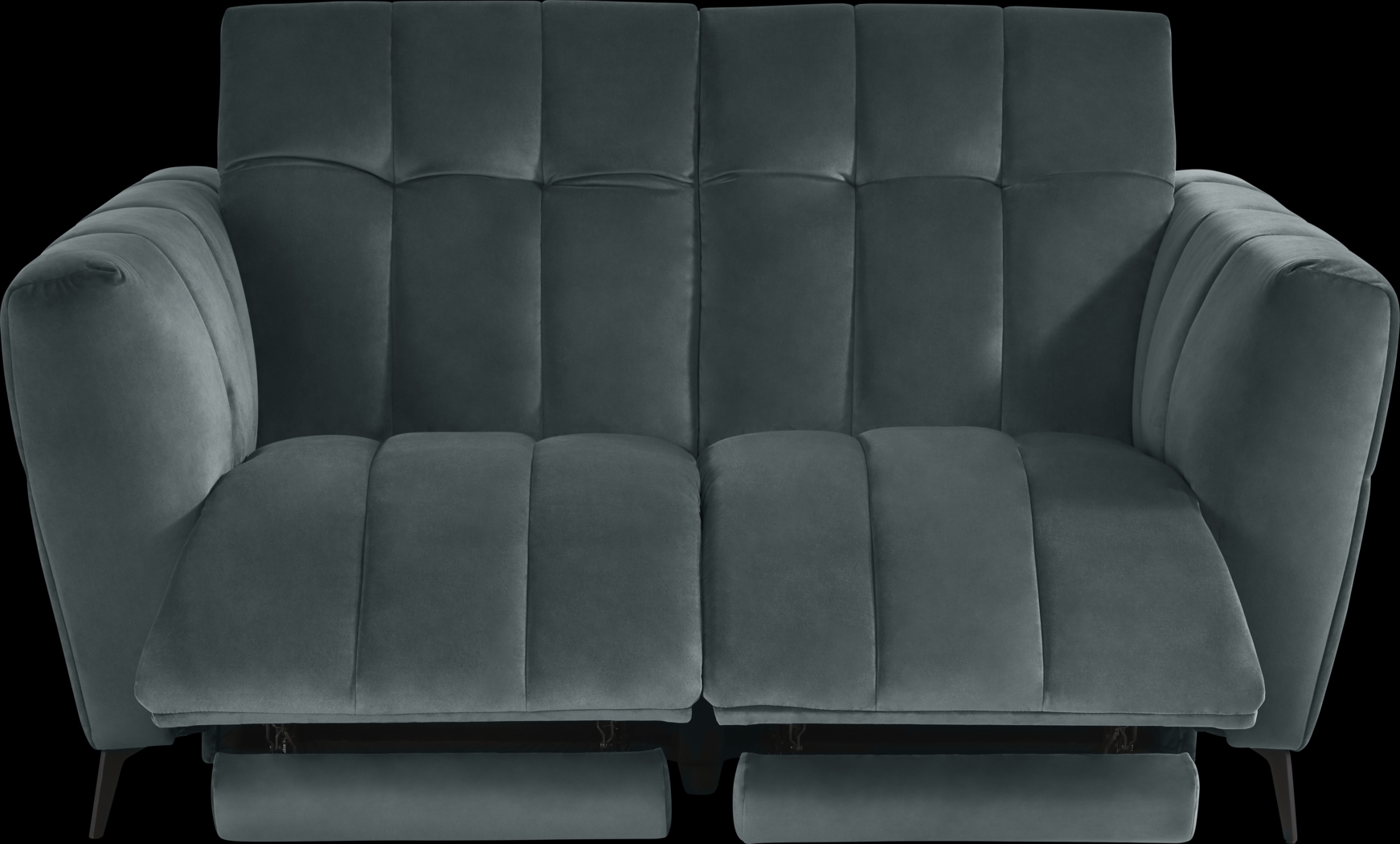 Belden Place Teal Dual Power Reclining Loveseat - Thumbnail - Image 1