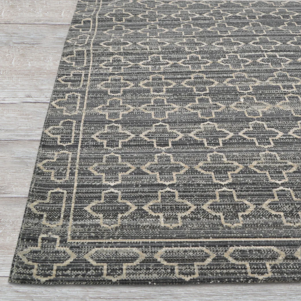 Belewo Charcoal 5' x 7'10 Indoor/Outdoor Rug - Thumbnail - Image 4